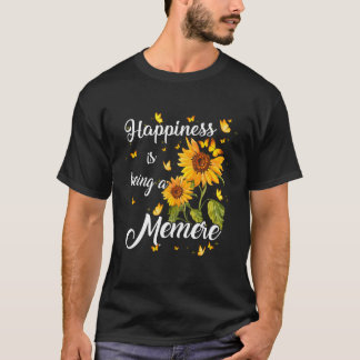 Happiness Is Being A Memere Sunflower Gift For Gra Tシャツ