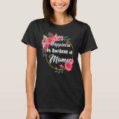 Happiness Is Being A Momo Mothers Day Momo Tシャツ (正面)