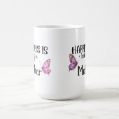 Happiness Is Being A Mother Butterfly Mom Present コーヒーマグカップ (中央)