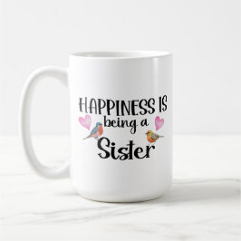 Happiness Is Being A Sister Sibling Big Sis Step コーヒーマグカップ