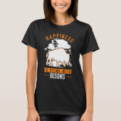 Happiness is being with Bisons Buffalo Tシャツ (正面)