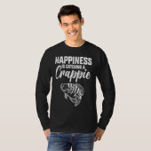 Happiness Is Catching A Crappie Fishing Tシャツ (正面フル)
