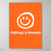 Happiness Is Homemade | ポジティブな言葉の壁ポスター ポスター (正面)