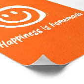 Happiness Is Homemade | ポジティブな言葉の壁ポスター ポスター (角)