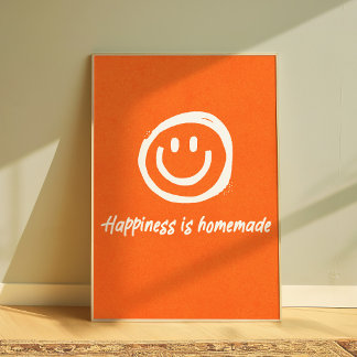 Happiness Is Homemade | ポジティブな言葉の壁ポスター ポスター