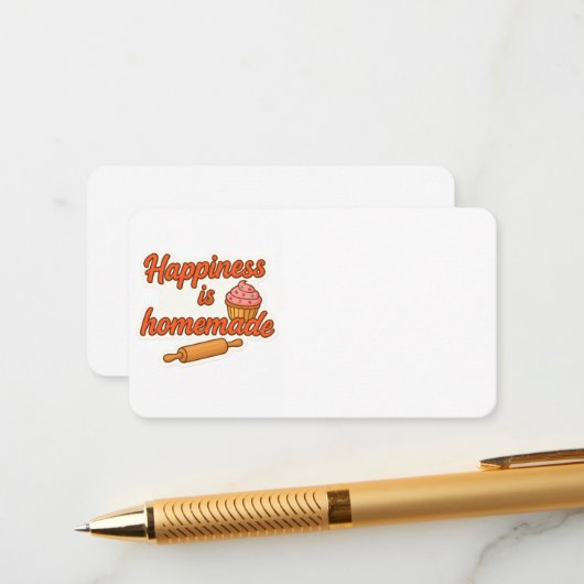 Happiness is Homemade Sticker エンクロージャーカード (正面/裏面インサイチュ)