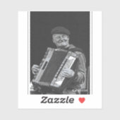 Happiness Is, Paris Musician Black & White Art シール (シート)