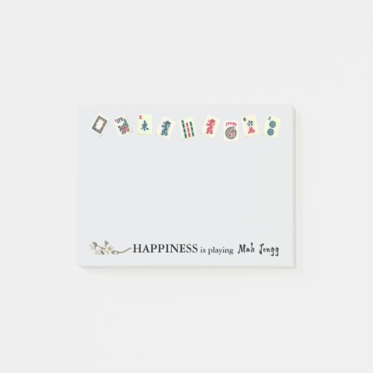 Happiness is playing Mah Jongg  ポストイット (正面)
