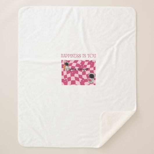 happiness is you blanket シェルパブランケット (正面)
