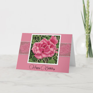 Happiness, Love and Laughter - Birthday Card カード