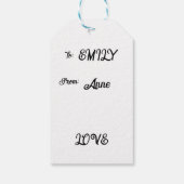 Happiness magic sweet bunny in the rainbow ギフトタグ (裏面)