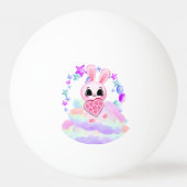  Happiness magic sweet bunny in the rainbow 卓球ボール (裏面)