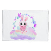 Happiness magic sweet bunny in the rainbow 枕カバー (裏面)