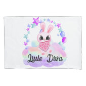 Happiness magic sweet bunny in the rainbow 枕カバー (正面)