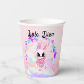 Happiness magic sweet bunny in the rainbow 紙コップ (正面)