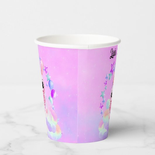  Happiness magic sweet bunny in the rainbow 紙コップ (右)