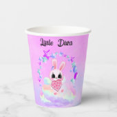  Happiness magic sweet bunny in the rainbow 紙コップ (正面)