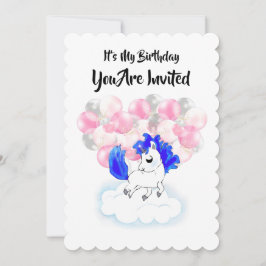 Happiness magic unicorn 招待状