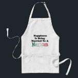 Happiness Married To Mexican Apron スタンダードエプロン<br><div class="desc">Happiness Is Being Married To A Mexican apron. A great apron for a Mexican wife or husband who loves to cook. It makes a great Mexican themed anniversary,  wedding or bridal shower gift. Great for any Mexican kitchen!</div>