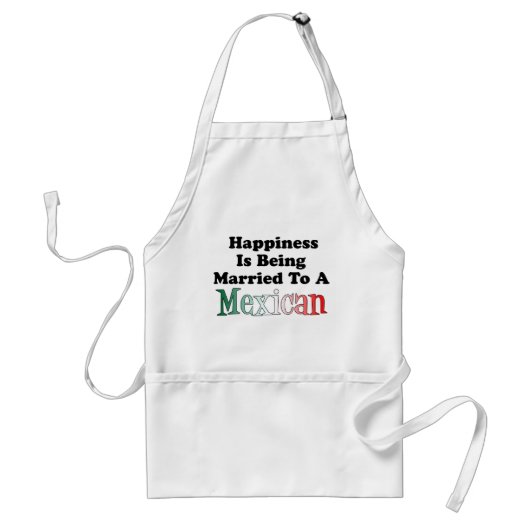 Happiness Married To Mexican Apron スタンダードエプロン (正面)