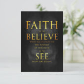 Happiness Quote Faith Believe See サンキューカード (スタンド正面)