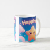 Happiness Star Mug コーヒーマグカップ (正面右)