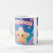 Happiness Star Mug コーヒーマグカップ (正面左)