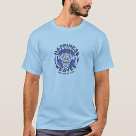 "Happiness Weaves the Joy of Life" Tシャツ - インスピレーショ
