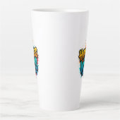 Happiness Wins Graffiti Design カフェラテマグ (正面)