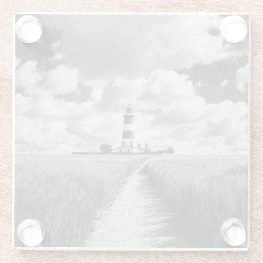 Happisburghの灯台 ガラスコースター (裏面)