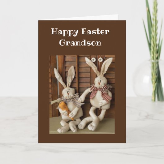 HAPPPY EASTER **GRANDSON** CARD カード (正面)