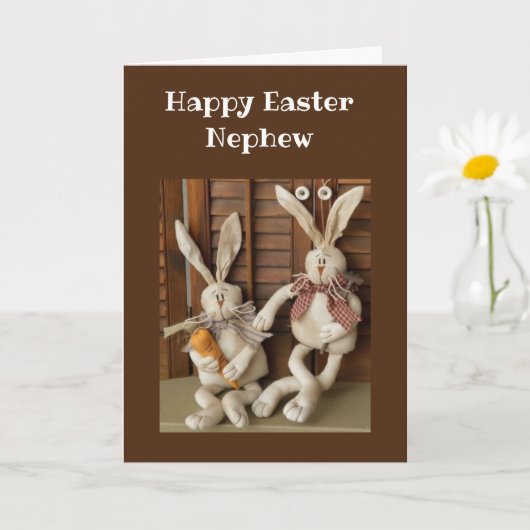 HAPPPY EASTER **NEPHEW** CARD カード (小さな植物)