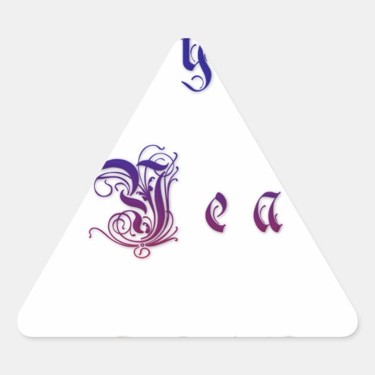 Happuの新年2015年のHakuna Matata wishes.png 三角形シール (正面)