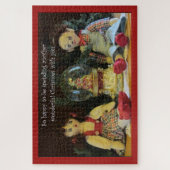 Happyでクリスマスを過ごす ジグソーパズル (縦)