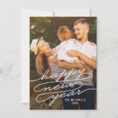 Happyの書編集可能カラー年賀状 シーズンカード (正面)