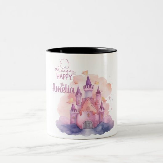 Happyカスタマイズ可能なマグカップを選択 ツートーンマグカップ (中央)