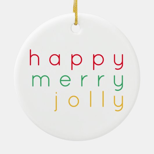 HAPPYセラメリーミックすてきサークルオーナメント セラミックオーナメント (裏面)