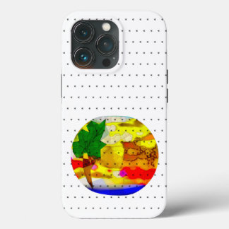 happyデザイン_SHAPES_BLACK_RED_CONFIG深いBLUE_GREEN_R iPhone 13 Proケース