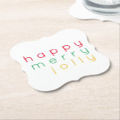 HAPPYブラケメリーットすてき紙コースター ペーパーコースター (アングル)