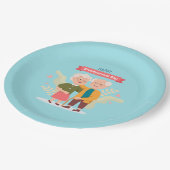 Happy祖父母の日ワードアート紙プレート ペーパープレート (アングル)