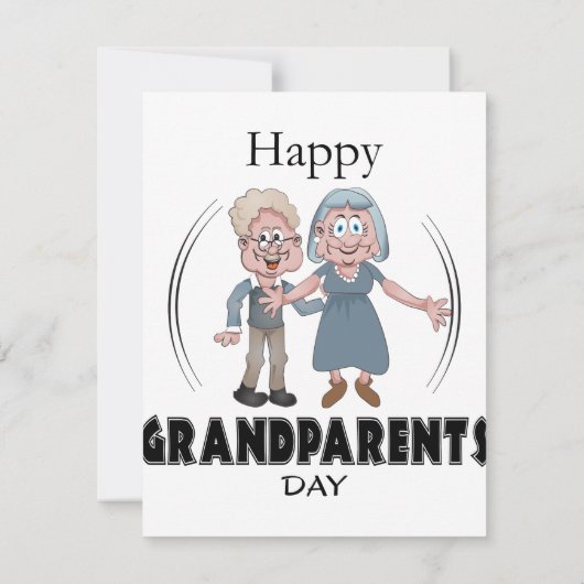 Happy祖父母のDay Greetings Card (裏面)