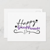 Happy祖父母カードおめでとう ポストカード (正面/裏面)