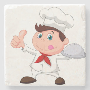 **HAPPY調理師CHEFまたはBAKER** COASTER ストーンコースター