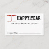 HAPPY1YEAR Coupon 名刺 (正面)