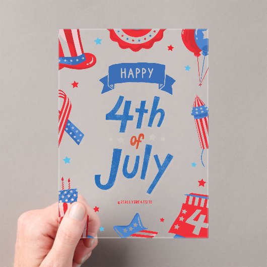 #Happy4thOfJulyAcrylicInvitation アクリル招待状 (インサイチュ (ポータブル))