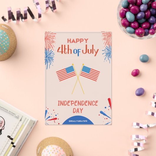 #Happy4thOfJulyIndependenceDayAcrylicInvitation アクリル招待状 (インサイチュ (お祝い))