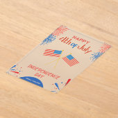 #Happy4thOfJulyIndependenceDayAcrylicInvitation アクリル招待状 (レイダウン)