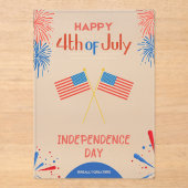 #Happy4thOfJulyIndependenceDayAcrylicInvitation アクリル招待状 (正面)