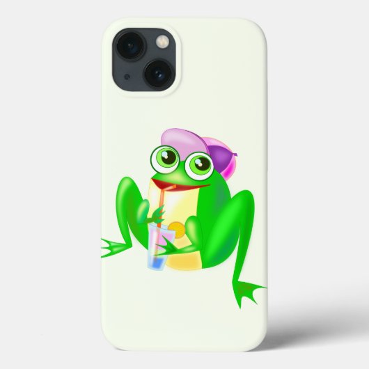 Happy おもしろい FrogのiPhoneケース Case-Mate iPhoneケース (裏面)
