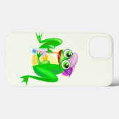 Happy おもしろい FrogのiPhoneケース Case-Mate iPhoneケース (裏面 (横))